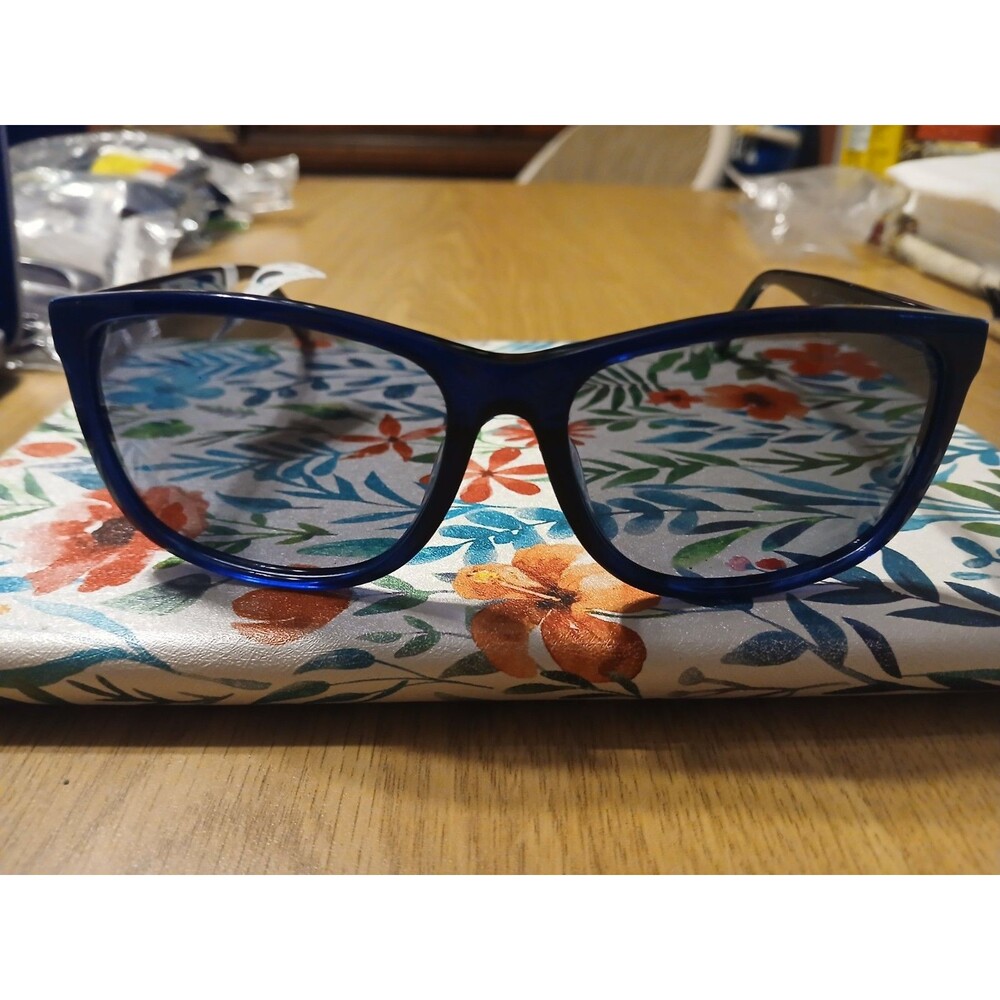 Phat Farm HV111 Men's Rx-Able Rectangular Sunglasses Navy 61-16.5-150 NWT